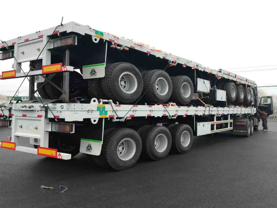 Derun 3 Axles Fence 세미 트레일러가 에티오피아로 배송됩니다.