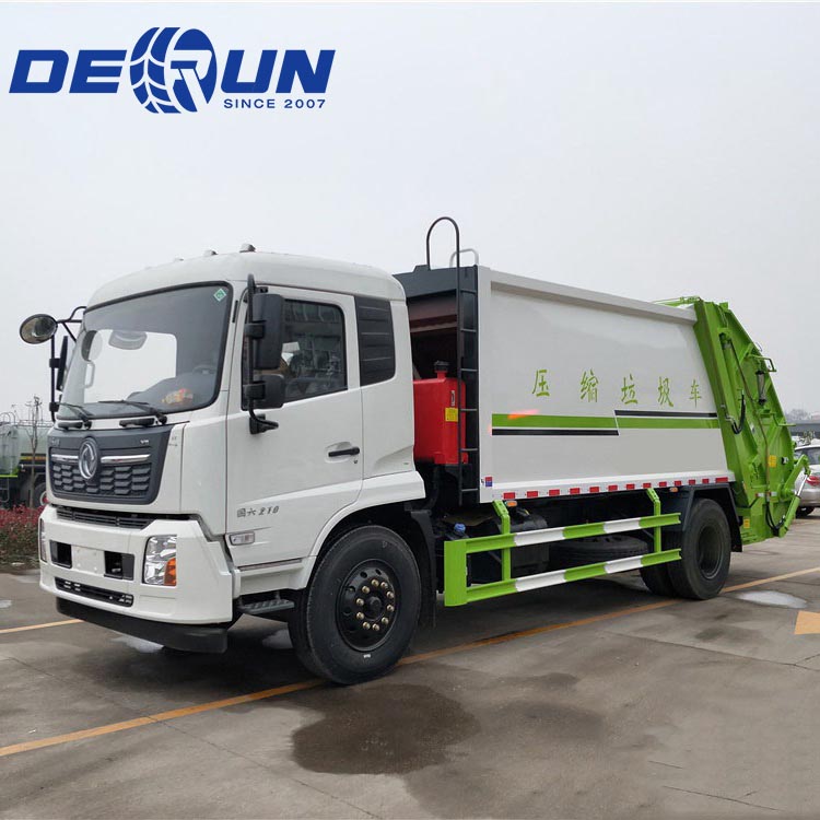 Dongfeng 4x2 6륜 쓰레기 압축기 트럭