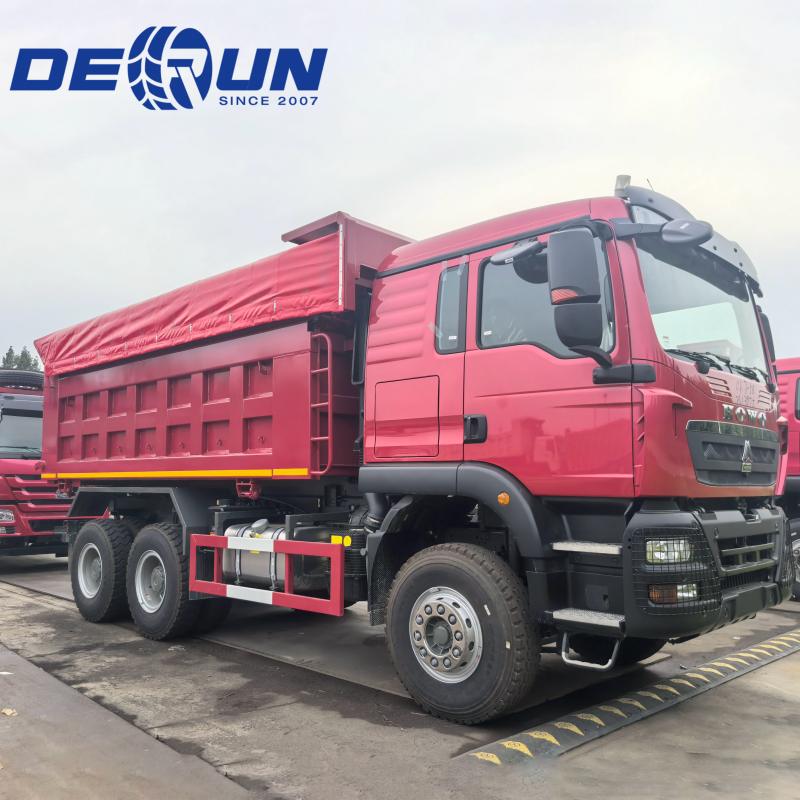 에티오피아 및 지부티용 Sinotruk Howo TX 6x4 336HP 덤프 트럭